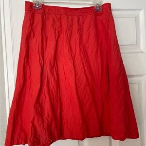 J. Crew orange skirt